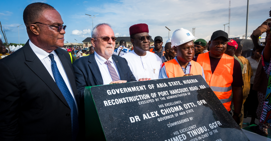 Carnival in Aba as Tinubu commissions reconstructed Port Harcourt Road