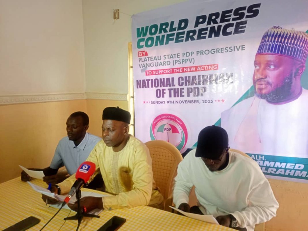 Plateau PDP group pledge to support factional National Chairman Abdulraham Mohammed