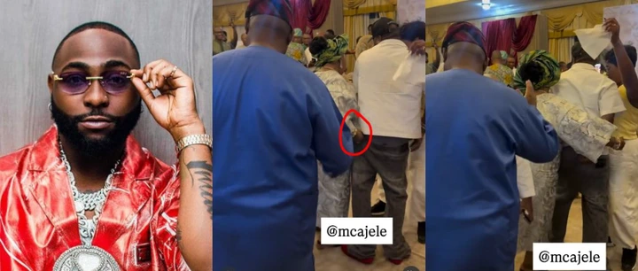 Fans React as Elderly Woman Adjusts Davido’s Sagging Trousers During His Birthday Celebration