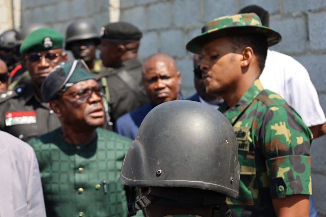Wike, Military Brawl over Illegal Building Construction at Gaduwa District