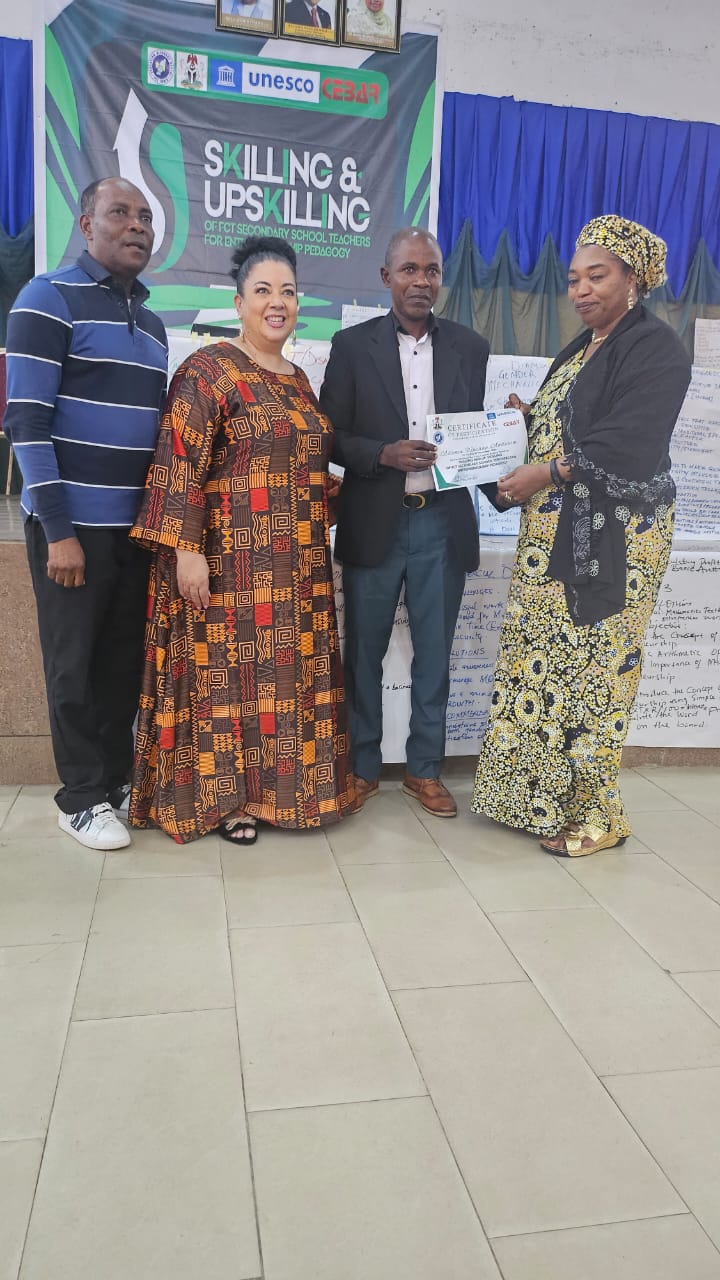 FCT Teachers Urged to Step Down Entrepreneurship Trainings for Sustainable Development