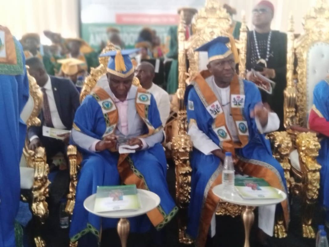 Federal University Otuoke Installs Agaba-Idu Dr. Elaigwu Odogbo Obagaji as Chancellor, Hosts NDDC CEO for Combined Convocation Lecture