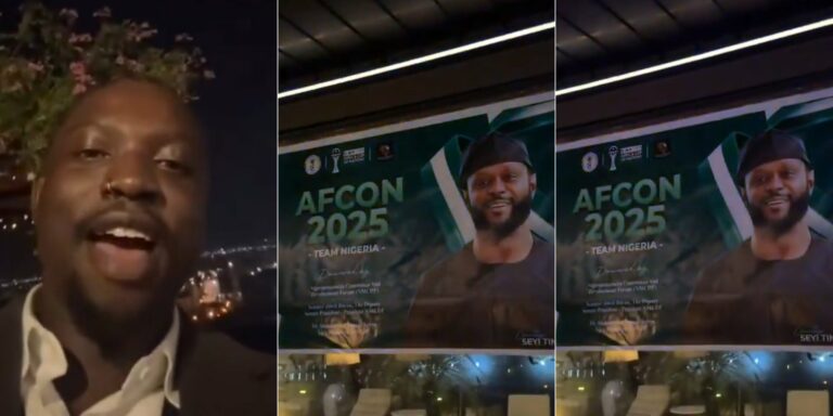 VeryDarkMan Reacts After Spotting Seyi Tinubu’s Poster in Morocco