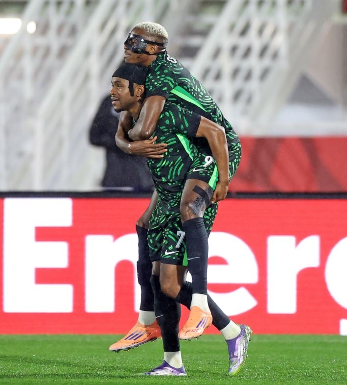 ‘Together Always’: Lookman Shares Photo With Osimhen After Mozambique Win