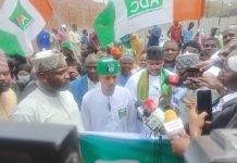 ADC Crisis Deepens as Gombe-Led Faction Protests at INEC Headquarters